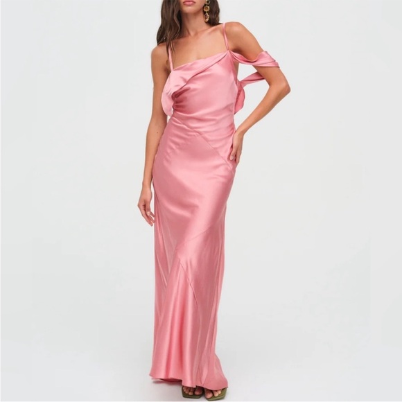 NWT FOR LOVE & LEMONS Jewel Maxi Dress In Mauve size S - Picture 1 of 16